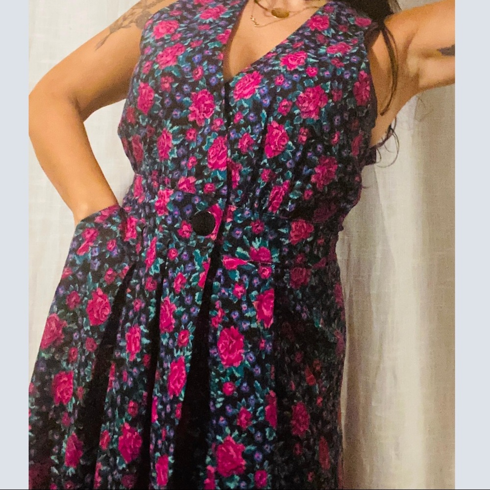 vintage 1990’s Style Floral Maxi Dress